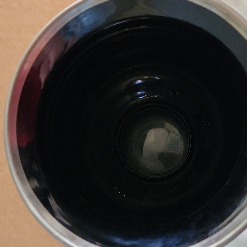 Art Deco Sterling Silver Overlay  Black Vase - Picture 8 of 9